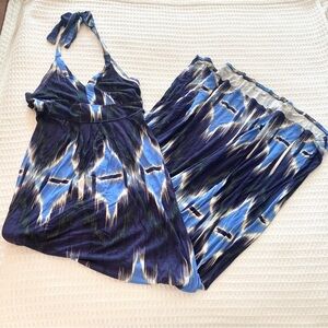 Banana Republic | Dresses | Banana Republic Marta Cottonsilk Maxi Dress  Feathers Size Nwt | Poshmark